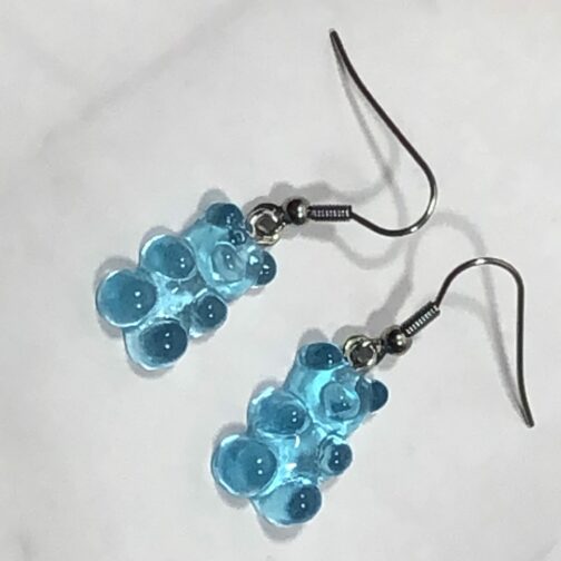 Blue Gummy Bear Earrings