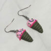 Strawberry Ice Cream Cone Earrings