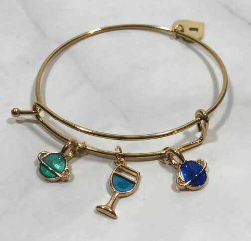 On Top of the World Bangle Charm Bracelet