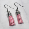 Pink Tassell Earrings