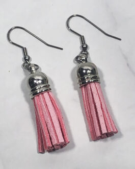 Pink Tassel Earrings