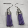 Purple Tassel Earrings
