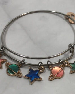 Solar System Bangle Charm Bracelet