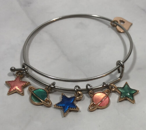 Solar System Bangle Charm Bracelet