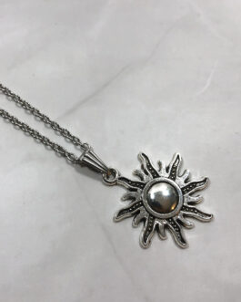 Silver Sun Necklace