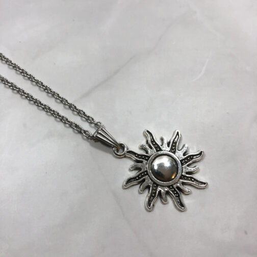 Silver Sun Necklace