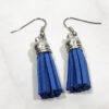 Blue Tassel Earrings