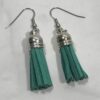 Green Tassel Earrings