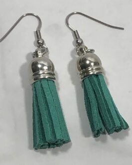 Green Tassel Earrings