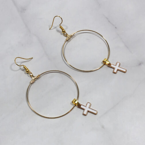 Heaven Sent Cross Earrings