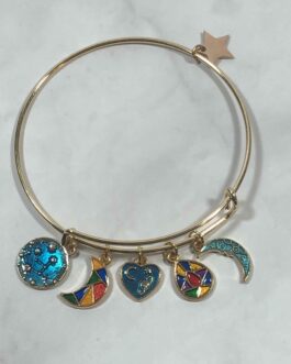 Kaleidoscope Bangle Charm Bracelet