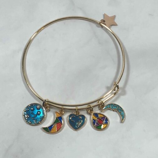 Kaleidiscope Bangle Charm Bracelet